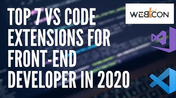 Top 7 vs code extensions for front end developer in 2020