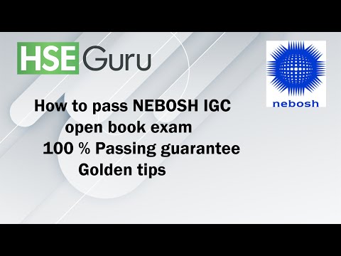 NEBOSH IGC| How to pass nebosh igc open book exam in first Attempt| Urdu/Hindi