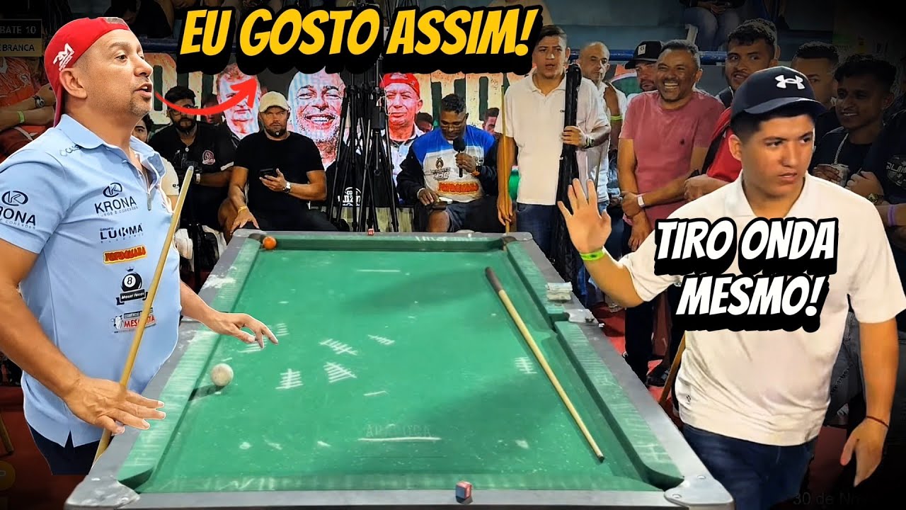 ELE DESAFIOU O BAIANINHO DE MAUÁ E FOI DEBOCHA E VEJA O QUE ACONTECEU🔥😱 #sinuca 