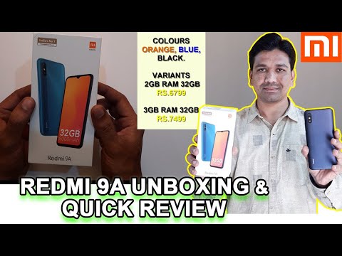 Redmi 9A Unboxing and Quick Review | 13MP | 5000mAh | 3GB Ram 32GB Storage RS.7499