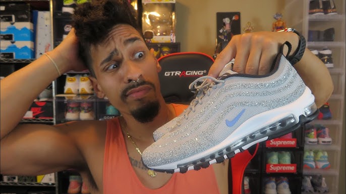 gewoon Wens Merchandising Nike Swarovski Crystal Air Max 97 LX "Silver Bullet" Unboxing - YouTube