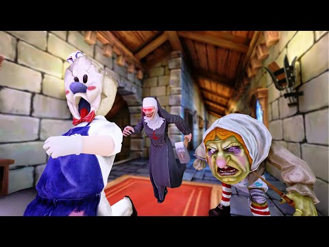 Видео: Ice Scream 8 vs Evil Nun 2 funny animation 277