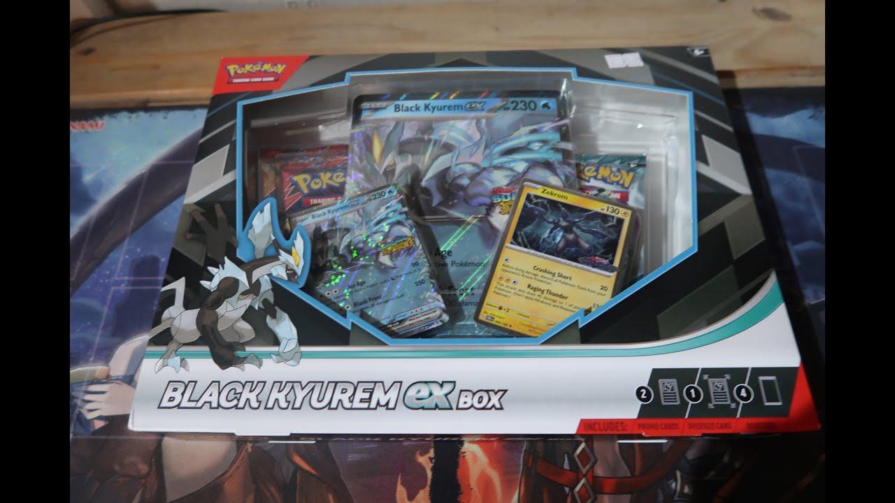 Pokemon Pack Opening Black Kyurem EX Box - YouTube