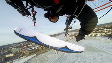 GIN Carve  freestyle / slalom  paramotor wing test flight