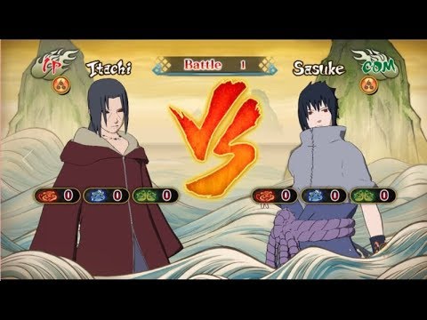 narutoUNSR #2 อิทาจิ vs ซาสึเกะ