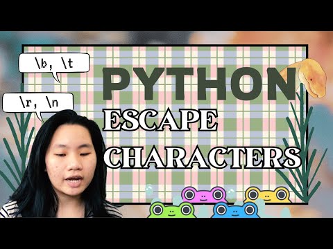 Study Python with Tinateach : Escaping Characters