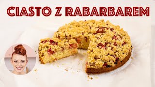 Puszyste, maślane, ucierane ciasto z RABARBAREM! | SUGARLADY