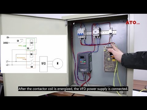 How To Control Vfd With Push Button Switch Terminal Control Wire Control Youtube