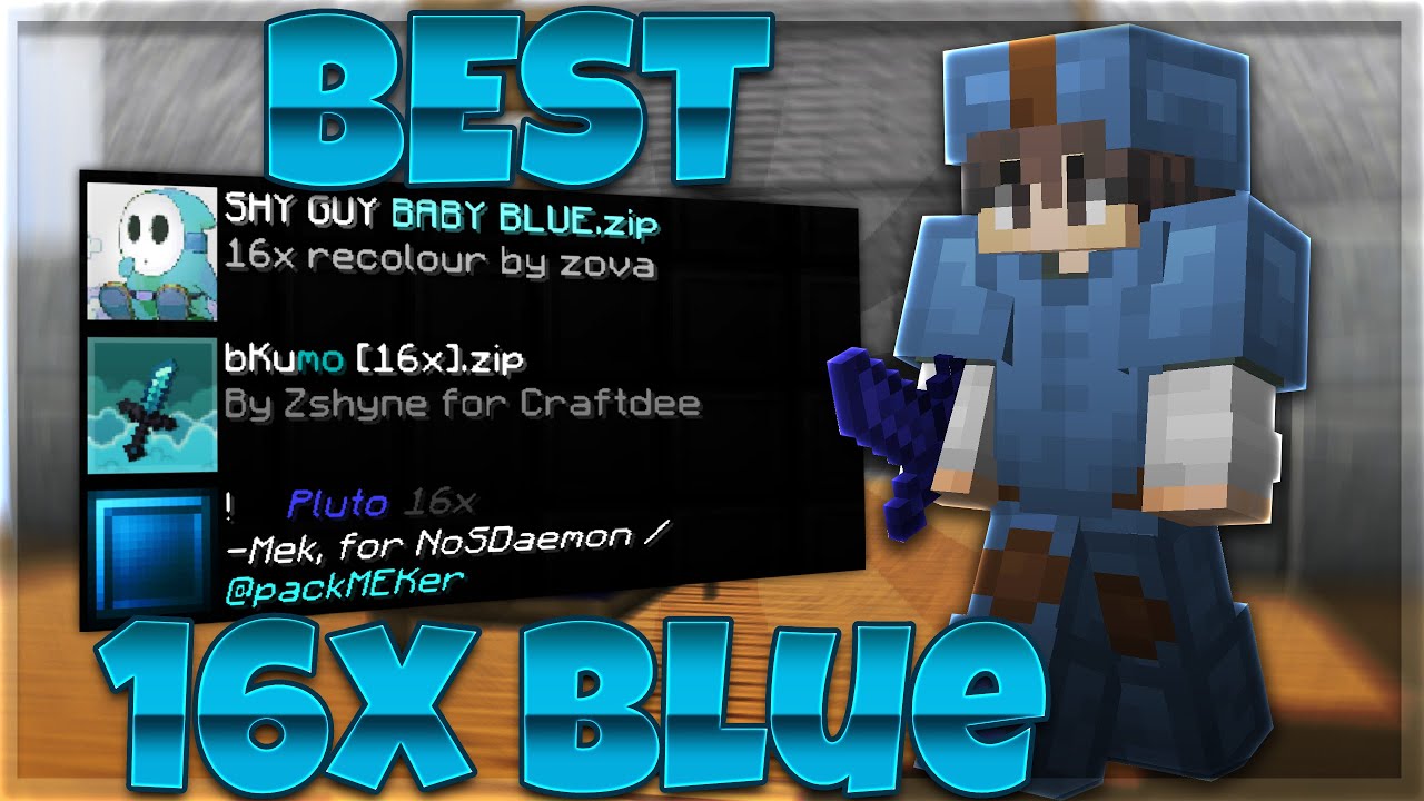 The BEST BLUE Texture Packs for Hypixel Bedwars! (1.8.9 FPS BOOSTING