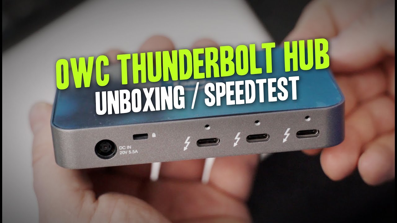 OWC THUNDERBOLT 4 HUB - Unboxing - Speedtest - 2018 MacMini