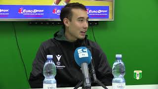 Jose Manuel Ordonez Elola in the press room after Vigor Lamezia Sancataldese 2 1