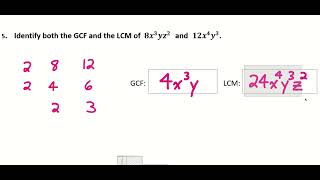 Integrated Math I - Review for Ch.4 Quiz