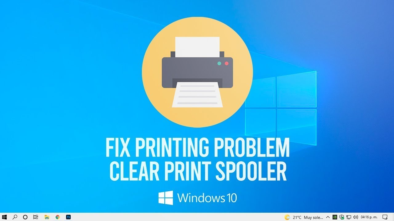 How To Clear Print Spooler And Fix Forever Printing Problem 2022 YouTube