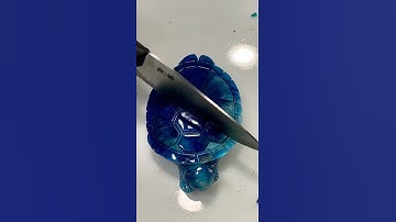 Slicing through obsidian turtles! 🐢 #obsidian #knife #slicing #satisfying #viral #trending #fun