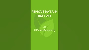 Spring Boot @DeleteMapping in 15 Seconds | #springboot #javadeveloper #codingshorts #java #shorts