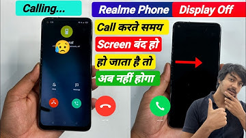 Realme phone call screen off problem | realme phone screen off during call | realme call display Off