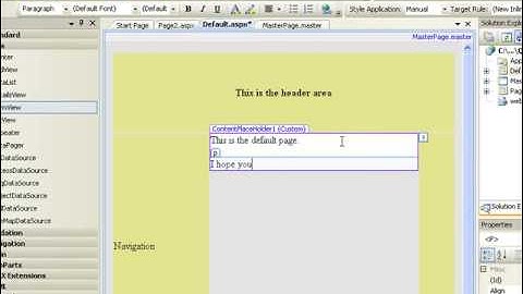 ASP.NET Master Page  Continued