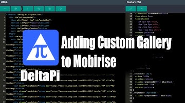 DeltaPi - Adding Custom Gallery to Mobirise
