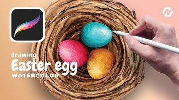 Drawing Easter Egg in Bird