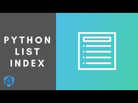 Video: Jak najdete index prvku pole v Pythonu?