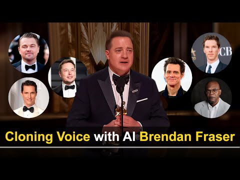 Cloning voice with AI Brendan Fraser's acceptance speech for Best Actor at 2023 Oscars