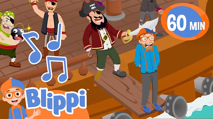 Blippi Pirate Song! | 1 Hour of BLIPPI | Educational Songs For Kids