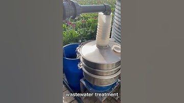 Dewatering rotary vibrating screen/customer site