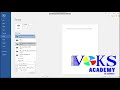 Printing in MS Word 2016