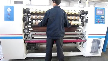 FR-210 OPP TAPE SLITTER REWINDER/GUM TAPE SLITTING MACHINE