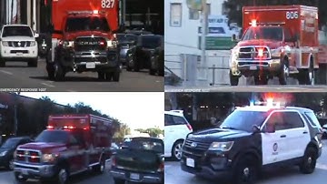 LAFD RA27 RA806 RA827 LAPD RESPONDING CODE 3