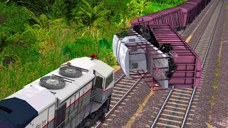 Coromandel Express Accident | BUMPY FROKED RAILROAD | TRAIN SIMULATOR | TRAINS RAILROAD