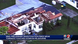Weak tornado touched down in Melbourne, National Weather Service preliminary investigation finds