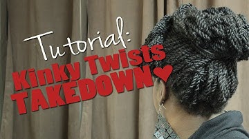 Natural Hair Tutorial: Kinky Twists Takedown ♥ MzNaturalLife