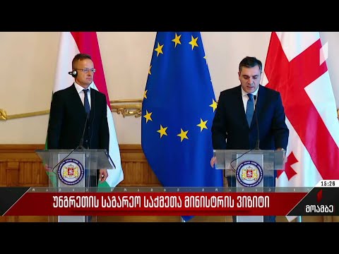 უნგრეთის საგარეო საქმეთა მინისტრის ვიზიტი