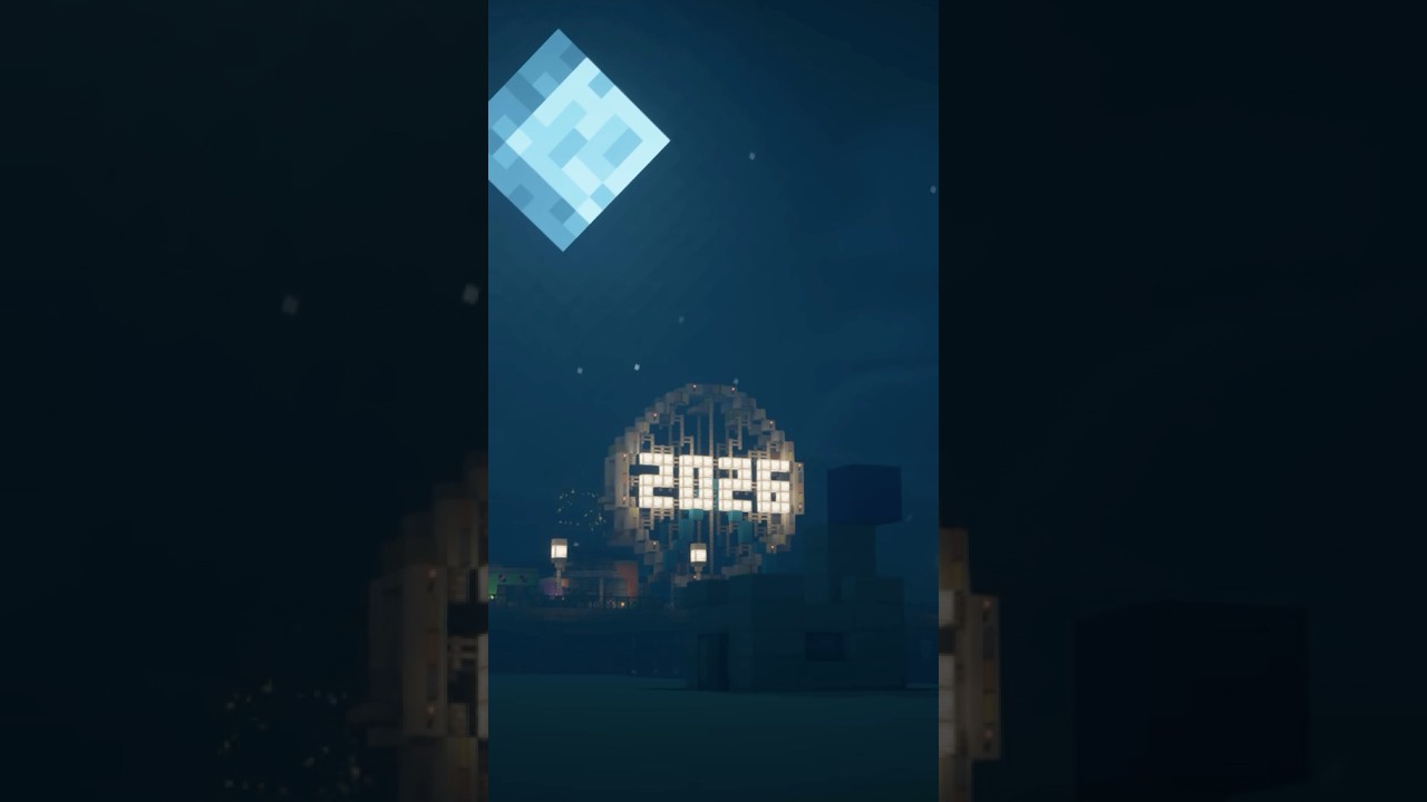 Happy New Year! 🎉 (Map: Greenfield v0.5.4) #minecraft #minecraftshorts #aesthetic #newyear #builds