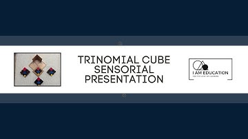 Montessori Materials - Trinomial Cube - Sensorial Presentation