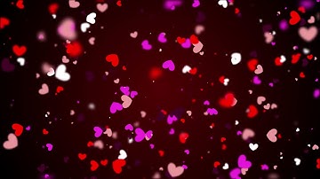 60:00 Minutes / Heart Shapes Particles Background  Featuring Valentine’s Day 4K (Free)