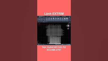 [hoccokhi] lệnh extrim trong autocad | cắt trong hoặc ngoài đối tượng #shorts