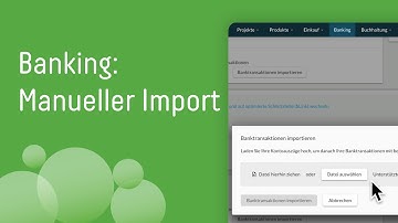 Banking: Manueller Import | bexio Software