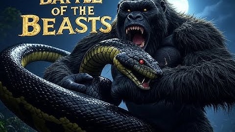 KING KONG VS GIANT PYTHON: Brutal Jungle Monster Fight | Hollywood CGI 1 Minute