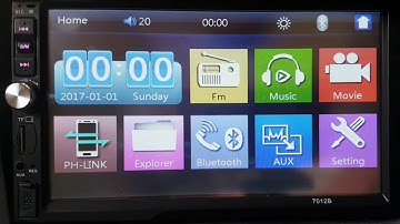 How to Restore factory settings in Double din 7012B Head Unit