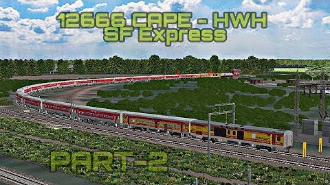 🔴12666 Kanyakumari - Howrah Superfast Express Train Duty in MSTS Open Rails | SRV2 Phase4 Route