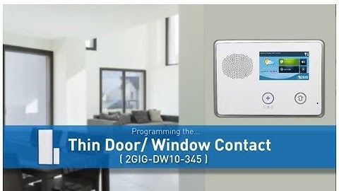 2GIG: Programming Thin Door Window Contact into a GC2 Panel
