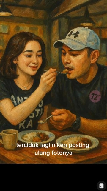 lukisan gemoy niken dan mas bupati di repost niken #nikensalindry #youtubeterbaru #nikenterbaru