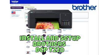 how to install brothers printer DCP T220 in laptop windows