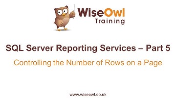 Reporting Services (SSRS) Part 5 - Controlling the number of rows per page