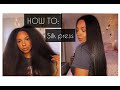 HOW TO SILK PRESS YOUR HAIR AT HOME | beautyxserena