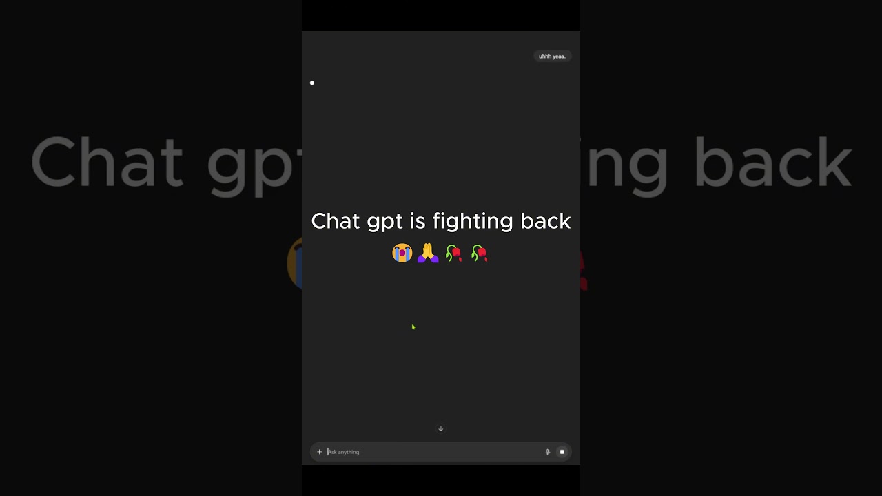CHAT GPT IS FIGHTING BACK 😭 🙏 🥀🥀