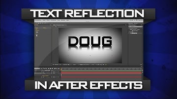 Text Reflections in After Effects CS6
