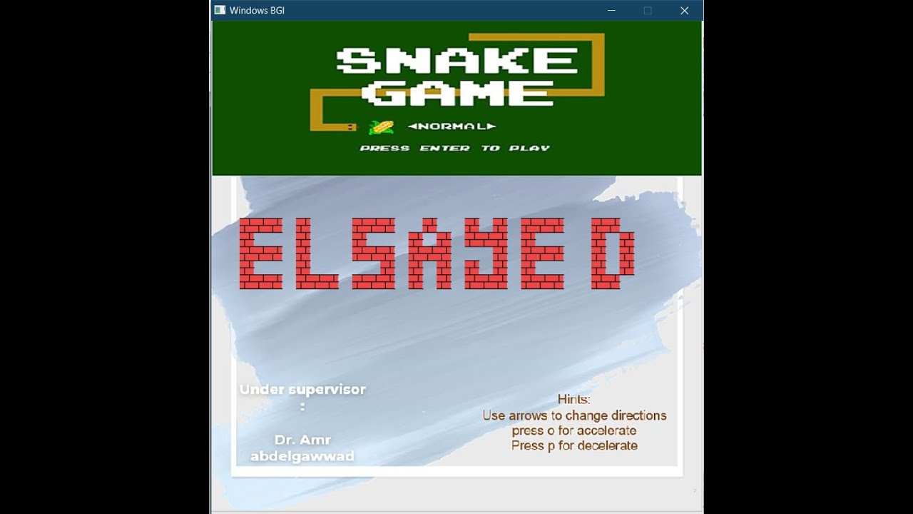Snake game Project - YouTube